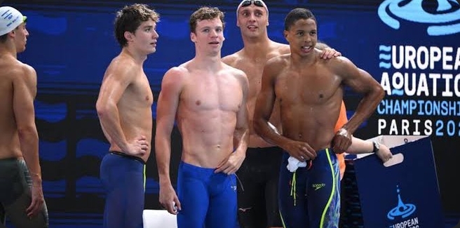 ​Championnats d&rsquo;Europe de natation 2026 : Léon Marchand stratosphérique sur 200 m nage libre à Paris